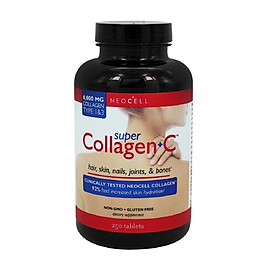 Thực phẩm chức năng bảo vệ sức khỏe Viên uống bổ sung Collagen Type 1-3 NeoCell Super Collagen +C 6000mg Type 1-3 (250 viên)