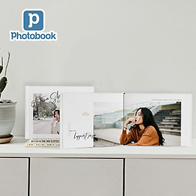 Photobook - Voucher quà tặng in album ảnh bìa cứng dạng tạp chí ngang cỡ nhỏ 8” x 6” (20 x 15cm) theo yêu cầu
