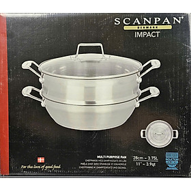 Mua Chảo inox kèm xửng hấp Scanpan Impact 28cm 71122810 Hàng chính hãng