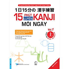 Hình ảnh sách 15 Phút Luyện Kanji Mỗi Ngày - Vol 1