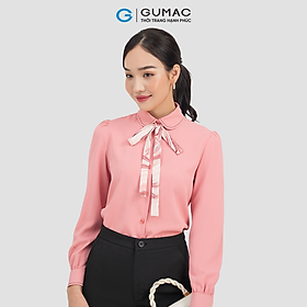 Áo sơ mi nữ GUMAC AC07025 chất liệu Lụa Nhật thời trang