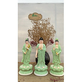 Mua Bộ 03 tượng Tây Phương Tam Thánh 40cm _Đá ( chưa có hào Quang)