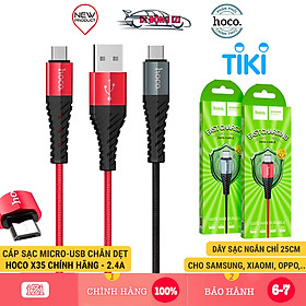 Mua Cáp Sạc Micro-USB Hoco X38 Cho Android  Samsung  Xiaomi  Oppo ... 1 Mét  Dây Dù Siêu Bền - Hàng Chính Hãng