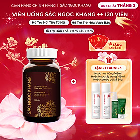 Viên uống Sắc Ngọc Khang ++ (120 viên) dòng cao cấp giúp chống lão hóa, giảm nám sạm và cân bằng nội tiết tố