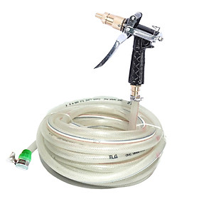 Bộ dây và vòi xịt tăng áp lực nước 300% rửa xe tưới cây loại dây trắng 206236498