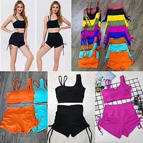 SET TẬP ÁO BRA THIẾT KẾ SIÊU HOT QUẦN RÚT DÂY CẠP BẰNG