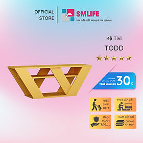 Kệ TV gỗ MDF phòng ngủ thiết kế tiện dụng SMLIFE Todd