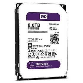 Ổ Cứng HDD Western Digital 8TB 3.5 Sata 3 128MP WD81PURZ - Hàng Chính Hãng