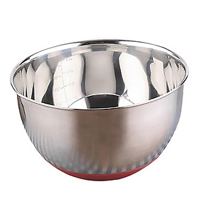 European Salad Bowl With Handle Silicone Stainless Steel