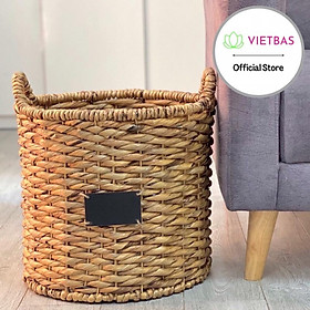 Mua Bộ giỏ HASAKI đựng đồ VIETBAS tròn có quai LBK_047