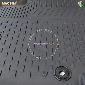 #Kona , Thảm lót sàn ô tô nhựa TPE Silicon Hyundai Kona 2017+  Black Nhãn hiệu Macsim