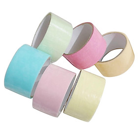 6Pcs Sticky Ball Rolling Tape Relaxing DIY Making Ball Funny Sensory Toy Colored Ball Tapes for Children Adult