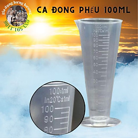 Cốc Ca Ly đong định lượng pha chế làm bếp 100ml nhựa trong PP chịu nhiệt cao không độc hại có vạch chia rõ nét dày dặn