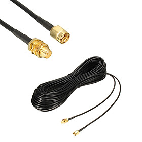 black wireless card router antenna extension cable male to female copper feeder