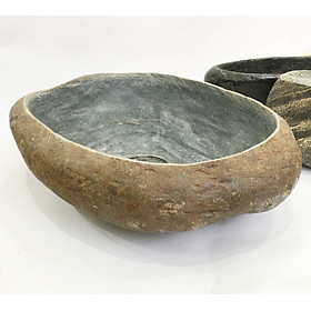 Mua Chậu đá cuội trồng cây  nuôi cá  tiểu cảnh  bonsai  trồng sen - Lavabo chậu đá cuội tự nhiên (có/không có lỗ)