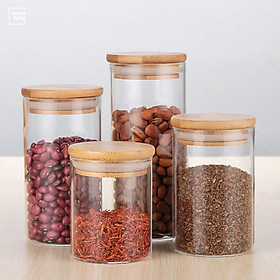 Mua Combo 3 Lọ thủy tinh nắp gỗ 500ml