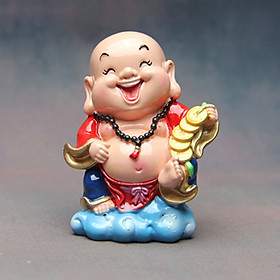 Mua Tượng chibi Di Lặc may mắn 7.5cm - cầm xâu tiền vàng