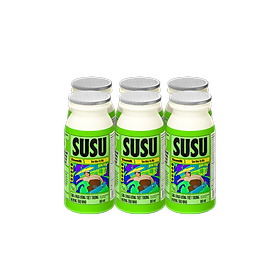 SỮA CHUA UỐNG SUSU IQ HƯƠNG TÁO NHO - 8 LỐC - MỖI LỐC 6 CHAI MÀNG NHÔM X 80ML