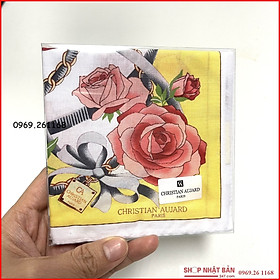 Khăn mùi xoa nữ / khăn tay nữ cao cấp Christian Hàn quốc - nhập khẩu chính hãng Hàn Quốc