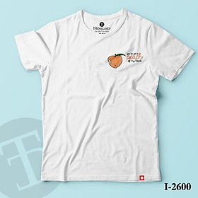 ATN-2600 Áo Thun Nữ Tay Ngắn In Logo You are got a peach of my heart