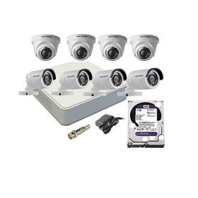Mua TRỌN BỘ 8 CAMERA HIKVISION 1080P (Nhà riêng   Văn Phòng  Cửa Hàng ) Hàng Chính Hãng