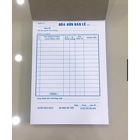 Hóa đơn bán lẻ 3 liên 13x19cm