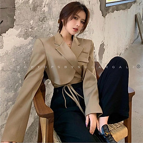Váy đầm công sở cổ vest vạt chéo chân váy xếp ly  XuongMayHaNoivn