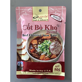 GIA VỊ NẤU BÒ KHO QUỐC VIỆT 50G-Gia vị hoàn chỉnh nhập khẩu