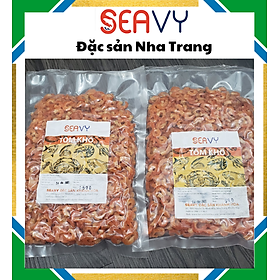 Đặc Sản Nha Trang -Tôm Khô Nha Trang Loại 1 Ngọt Mềm Size Trung, Seavy Gói 250g