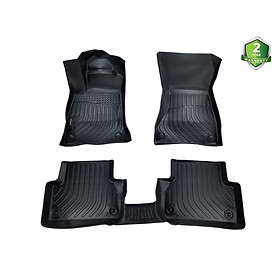 Thảm lót sàn xe ô tô BMW 4 series sd 2015 -2020 Nhãn hiệu Macsim chất liệu nhựa TPE cao cấp màu đen