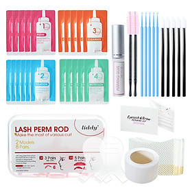 Brow & Eyelash Lift Set Semi-Permanent Eyelash Eyebrow Perm Kit Eyelash Lash Extensions Eyebrow Lamination Lash Curling