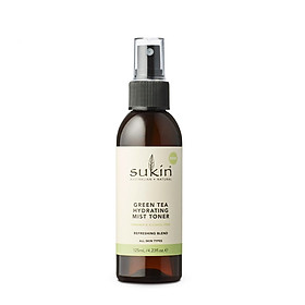 Nước Hoa Hồng Trà Xanh Dưỡng Ẩm Dạng Xịt Sukin Green Tea Hydrating Mist Toner 125ml