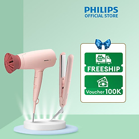 Bộ tạo kiểu tóc Philips BHP398/00 Gồm 1 Máy ép tóc + 1 Máy sấy tóc - tạo kiểu tóc dễ dàng - nhanh - chuyên nghiệp