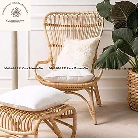 Mua Ghế Mây Tựa Thư Giãn Kèm Đôn Ghế - Giảm Giá Shock - Bảo Hành