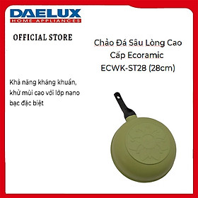 Chảo Đá Sâu Lòng Cao Cấp Ecoramic ECWK-ST28 28cm