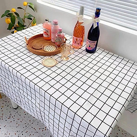 Khăn Trải Bàn Caro 180x140cm Cao Cấp – Trang Trí Bàn Ăn, Decor Nhà Hàng, Phông Nền Chụp Ảnh & Noel Tiện Lợi