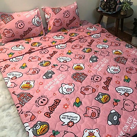 Mua VỎ GỐI ÔM POLY MẪU  LỢN HỒNG