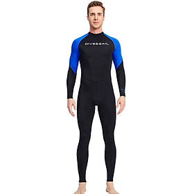 Bộ Đồ Bơi Lặn Một Mảnh Cho Nam Có Dây Kéo Phía Sau Dive&Sail - Xanh - 2Xl