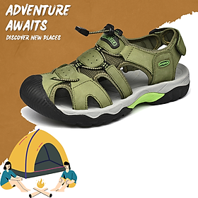 Giày Sandal NAM-NỮ trekking leo núi đi rừng đi phượt dã ngoại da bò cao cấp chống trơn trượt, thoát nước nhanh, êm và ôm chân