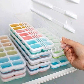 Mua KHAY LÀM ĐÁ SILICON CÓ NẮP TRÁNH BỊ MÙI TỦ LẠNH