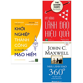 [Download Sách] Combo Tuyệt Chiêu Lãnh Đạo, Quản Lý Hiệu Qủa: Nhà Lãnh Đạo 360°+ Kỹ Năng Lãnh Đạo Hiệu Quả + Khởi Nghiệp Thành Công Từ Nhà Đầu Tư Mạo Hiểm (Bộ 3 Cuốn Kỹ Năng Lãnh Đạo Hay Nhất 2019 / Tặng Kèm Bookmark Happy Life)