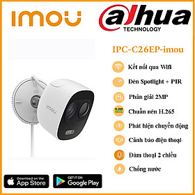 Mua Camera imou LOOC IPC-C26EP 2.0 Megapixel  hỗ trợ đàm thoại 2 chiều  hồng ngoại thông minh  báo động - Hàng chính hãng