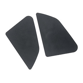 2 Pieces Motorcycle Gas Tank Traction Side Pad, Anti Slip Anti Collision Protector Stickers Knee Pad Grip Decal, Replace Easy Installation