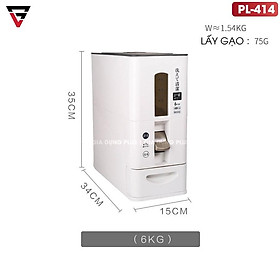 Mua Thùng đựng gạo thông minh xuất Nhật (6KG & 12KG) chính hãng cao cấp