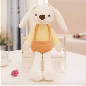 Gấu bông Thỏ trắng tai dài mặc yếm cao cấp 40cm