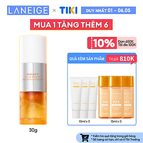 Tinh Chất Phục Hồi và Dưỡng Sáng Da Chuyên Sâu Laneige Radian-C Double Active Brightening Essence 30G