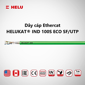 Dây cáp mạng Ethernet HELUKAT IND 100S ECO SF/UTP PUR | Green | 2 x 2 x AWG 26 /19