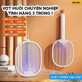 Mua Vợt Muỗi Có Đèn Hồng Ngoại Xếp Gọn Tiện Lợi Đa Năng Thời Gian Chờ Lên Đến 35 Ngày WZ-019