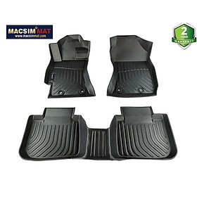 Thảm lót sàn xe ô tô Subaru outback 2015-2019 Nhãn hiệu Macsim chất liệu nhựa TPV cao cấp màu đen