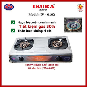 Mua Bếp Đôi Inox Tiết Kiệm 30% Gas - IV 0102 - Hàng Chính Hãng